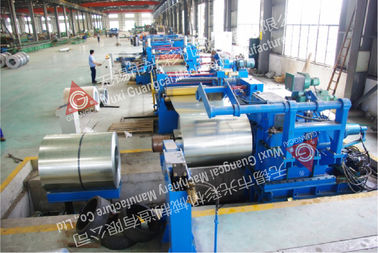 Steel Coil Slitting Line Uncoiling Leveling Cutting Fully Auto PLC Controlled